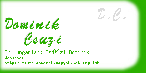 dominik csuzi business card